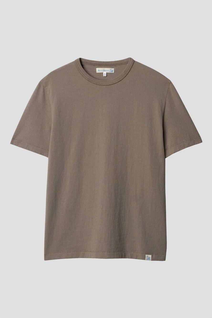 NEW MERZ B. SCHWANEN men's classic cotton jersey t-shirt in faded grain